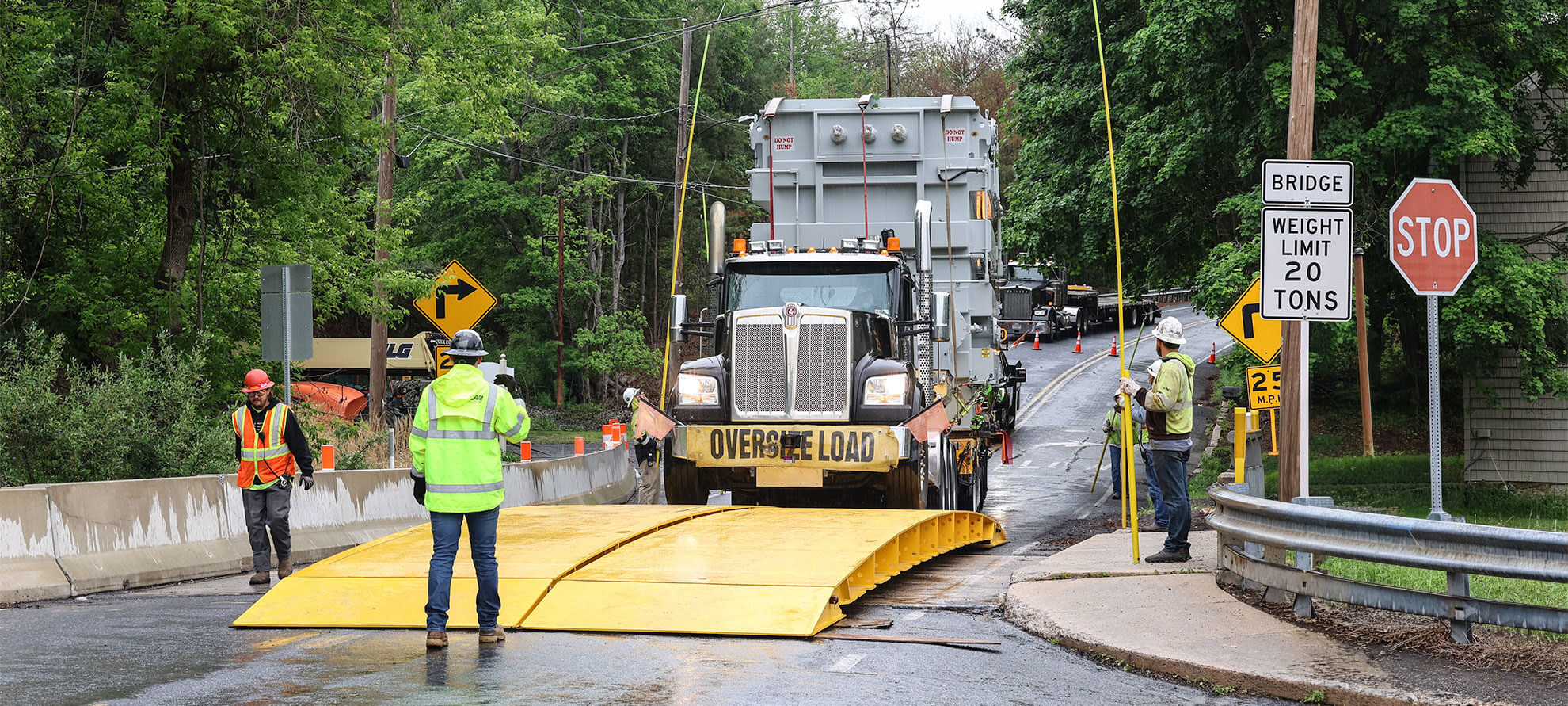 Buckingham truck with transformer and yellow bridge jumpers in foreground